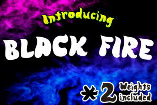 Black Fire: A Playful Display Font That Adds Spark to Any Project