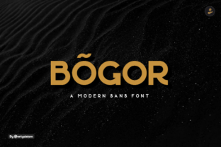 Bogor: A Strong and Clean Display Font for Modern Design