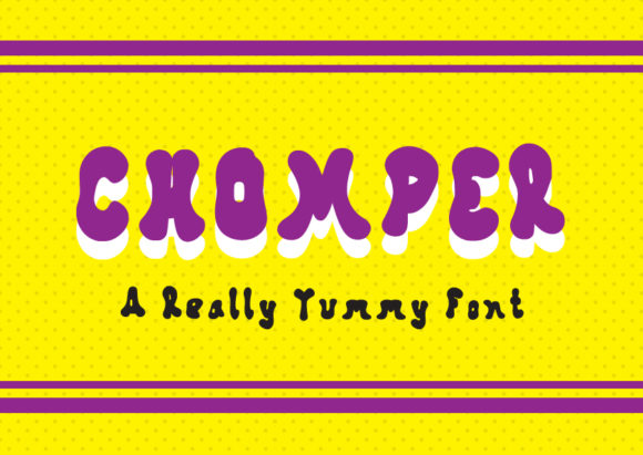 Chomper: A Bold and Playful Display Font for Creative Projects