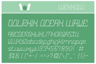 Dolphin Ocean Wave: A Unique Display Font for Creative Expression