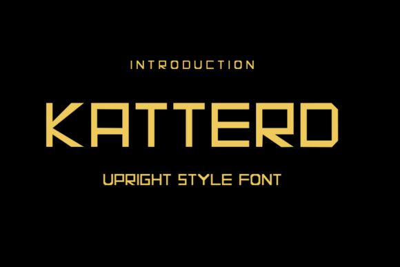 Katterd: A Bold Display Font for Impactful Design
