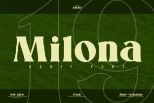 Milona: A Modern Display Font for Professional and Creative Design Workflows