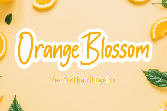 Orange Blossom: A Font That Captures Quirkiness and Authenticity in Design