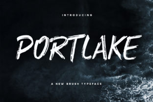 Portlake Brush Typeface for Bold Design