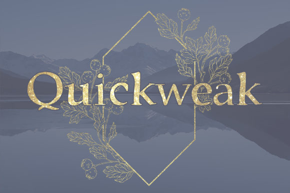 Quickweak: A Stylish Font for Modern Branding and Creative Projects