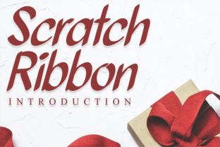 Scratch Ribbon Font for Creative Projects