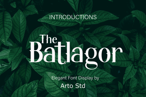 The Batlagor: A Retro-Inspired Display Font for Vintage Design Projects