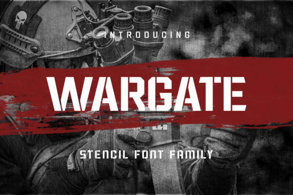 Wargate: The Bold Display Font Inspired by Military and Graffiti